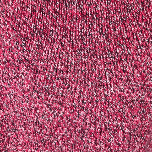 Neiman Marcus Size XL Red Black White Combed Cotton Sweater Relaxed Turtleneck - Picture 6 of 10